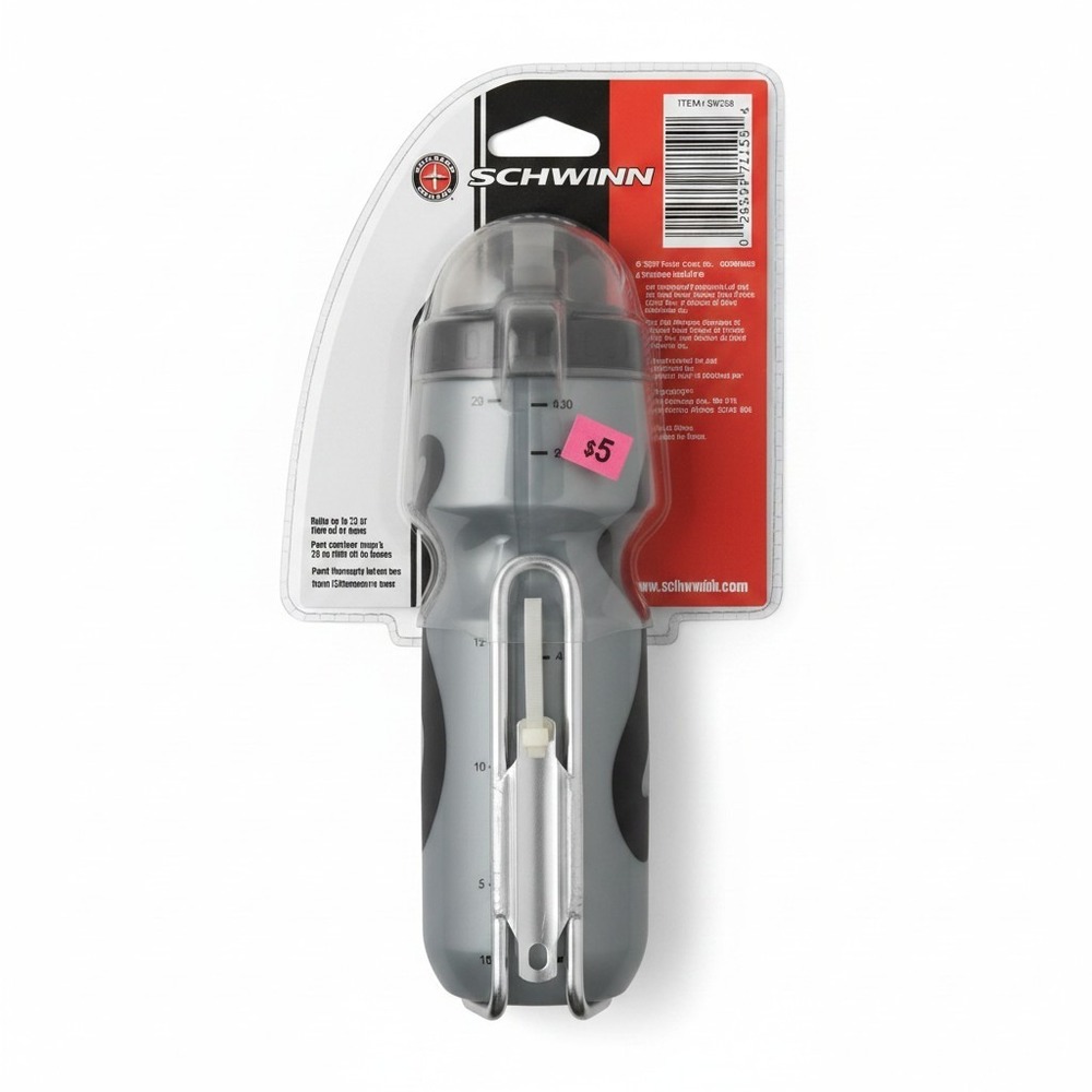 Schwinn 23 oz Water Bottle and Lightweight‎ Alloy Cage Set Gray SW268